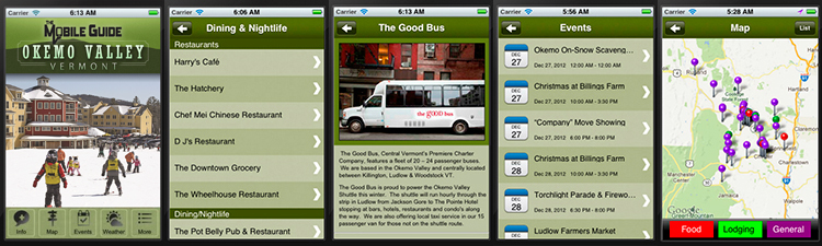 Mobile Guide Okemo Valley 2014 Screenshots Mobile Guide Okemo Valley 2014 Screenshots